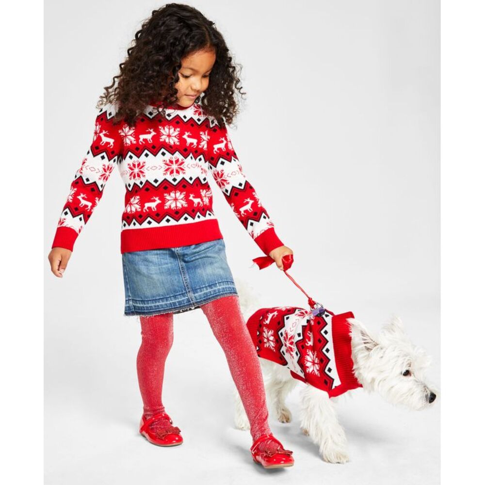 Charter Club Little Girls Nordic Fair Isle Holiday Sweater